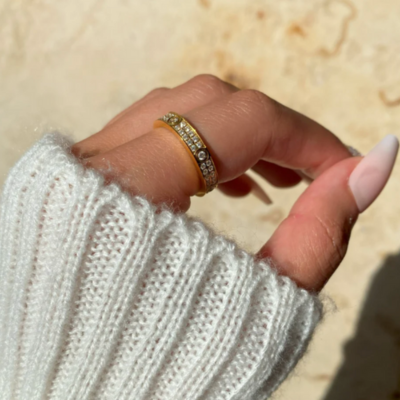 Anello Amore Pavé