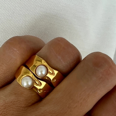 Anello Sista con Perla