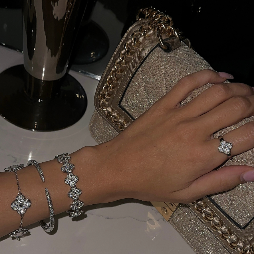 Bracciale Rigido Trifoglio
