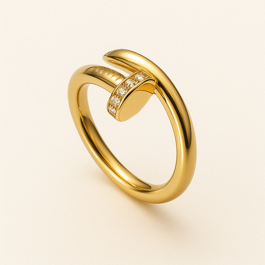 Anello Chiodo con Cristalli
