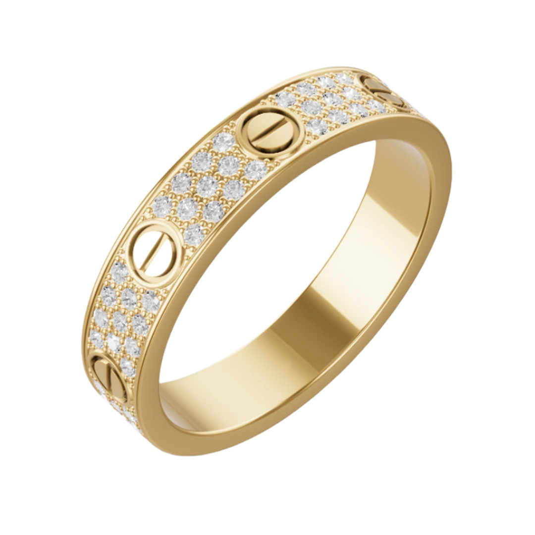 Anello Amore con Cristalli