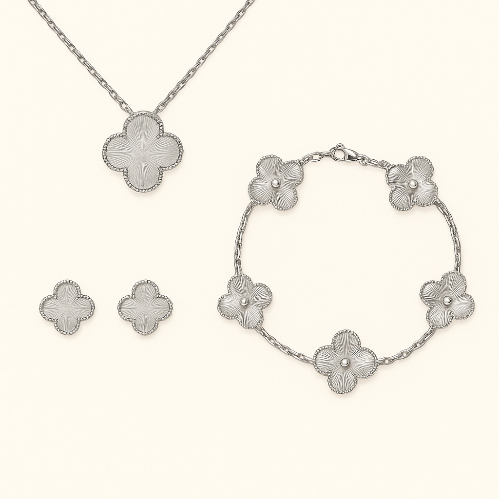 Set Trifoglio Argento