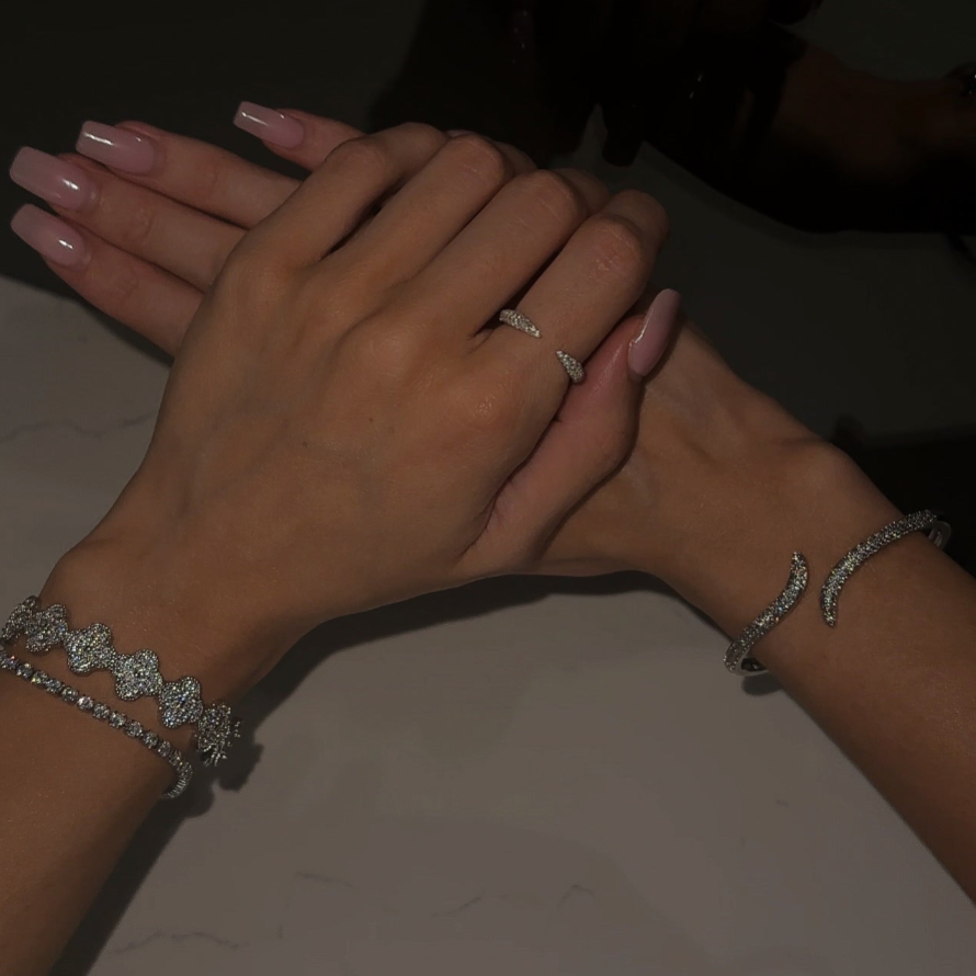 Bracciale Rigido Trifoglio