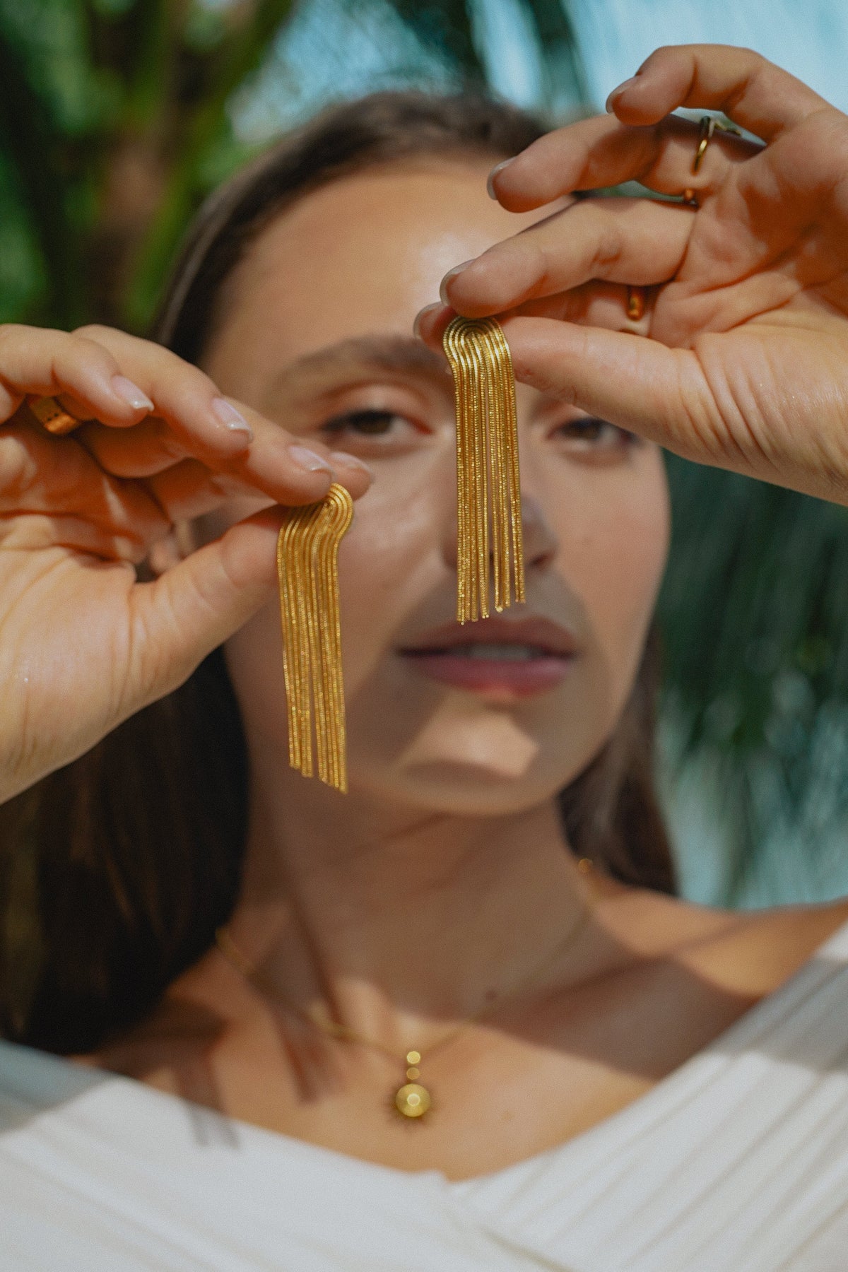 Orecchini Lyra a Frange