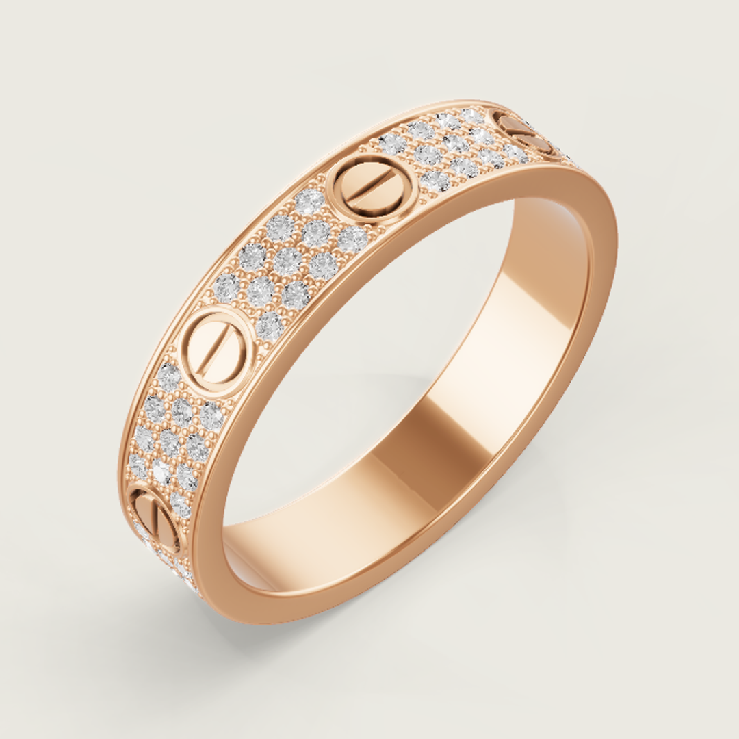 Anello Amore con Cristalli