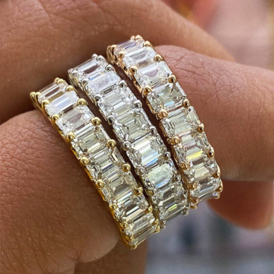Anello Athena Taglio Smeraldo