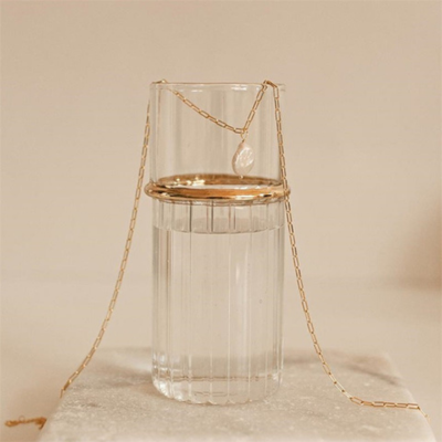 Collana Kos a Maglie con Perla