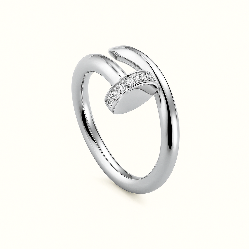 Anello Chiodo con Cristalli